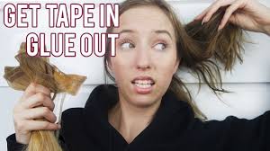How To Get Tape In Glue Out Of Your Hair Youtube Hair Glue Tape In Hair Extensions Glue In Hair Extensions