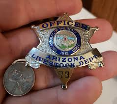 Officer Arizona Livestock Department Entenmann Rovin Police Badge Fire Badge Star Badge