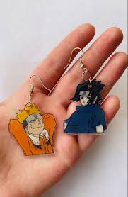 Naruto And Sasuke Earrings Anime Jewelry Anime Earrings Cute Jewelry