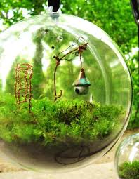 The Secret Garden Moss Terrarium Globe Etsy Hanging Terrarium Fairy Garden Moss Terrarium