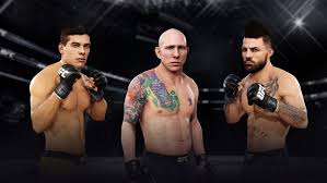 Image result for 3 fighters cage