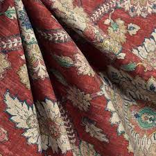 Waverly Castleford Garnet Fabric Image 3 Red Curtains Yellow Shower Curtains Waverly