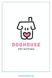 Dog House Heart Logo Custom Pre Made Logo Design Pet Logo Etsy Pet Logo Design Pet Sitting Logo Animal Logo