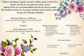 Wedding card wordings wedding cards wedding invitation card template wedding invitation design indian wedding album design microsoft word 2010 microsoft office galaxy wallpaper islands. Contoh Undangan Pernikahan Kristen Terbaru 2020