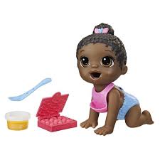 Boneca Baby Alive Hora Da Papinha Lil Snacks Negra F2619 Hasbro Mp Brinquedos