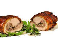 It is a typical dish of central italy. Italienisches Spanferkel Porchetta Aus Ariccia Igp Zertifiziert 2 Kg Artimondo