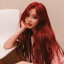 Soojin Red Hair Inspo Red Hair Kpop Hair Icon