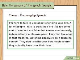 Write down one to three key points that expand on the main purpose of your speech. How To Write A Keynote Speech 14 Steps With Pictures Wikihow