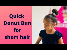 As simple as it may look the perfect bun sometimes comes out looking messy and uneven. Quick Donut Bun For Short Hair
