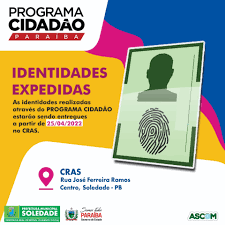 Secretaria Municipal de Desenvolvimento Humano e Social realizará a entrega  de identidades na próxima segunda (25)