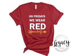 Check spelling or type a new query. On Fridays We Wear Red Chiefs Fan Shirt Kansas City Chiefs Etsy