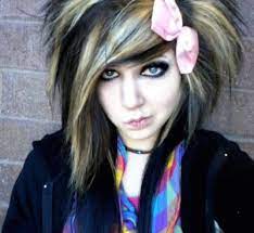 She has added to her looks by wearing complementary accessories with it. Emo Hairstyles Explore Tumblr Posts And Blogs Tumgir