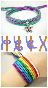 Die Erinnerung Die Kleinen Herzen Der Makramee Stoff Basteln Basteln Diyjewelryeasy Diy Bracelets Easy Bracelet Crafts Diy Friendship Bracelets Patterns | these are easy diy bracelet ideas that you can make at home and give away to your friends.