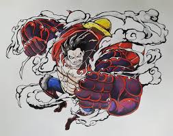 Luffy (straw hat luffy) from: Gear Fourth Took 4 Days Onepiece
