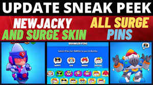 Surge attacks foes with energy drink blasts that split in two on contact. All Surge Pins New Jacky Skin Leaked Mecha Paladin Surge And Official Menu Music Update Sneak Peek Youtube