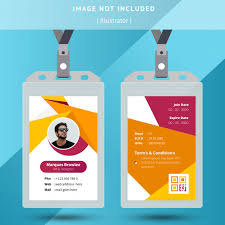 Contact supplier request a quote. Yellow Office Id Card Template Id Card Template Identity Card Design Card Template