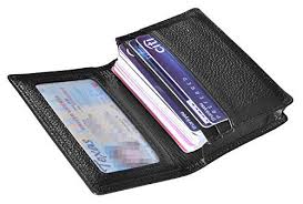 Holds up to 15 standard cards. Outrip Genuine Leather Business Card Holder Name Card Case Credit Card Wallet With Id Window Rfid Blocking Black Buy Online In Bahamas At Bahamas Desertcart Com Productid 63511193
