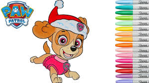 Do you like this video? Paw Patrol Coloring Book Skye Episode Christmas Colouring Pages Rainbow Splash Youtube