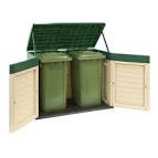 Grand coffre de rangement pour le jardin en pvc CARACAS 8L