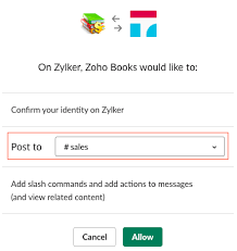 Zoho Books Slack Integration Help Zoho Books