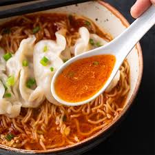 Spicy Peanut Dumpling Noodle Soup Marion S Kitchen Recipe Spicy Peanut Noodles Food Dumplings For Soup