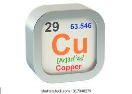 Copper was one of the earliest elements known to man. Cuprum Element Symbol Isolated On White Stock Illustration 317348279