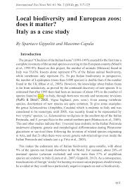 Milana lazio malvasia e trebbiano tredici zero sette 2017. Pdf Local Biodiversity And European Zoos Does It Matter Italy As A Case Study