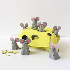 Who Ate All The Cheese Naughty Little Egg Carton Mice On The Cheese And On The Blog Now Their Ears Bee Crafts For Kids Bee Crafts Crafts For Kids