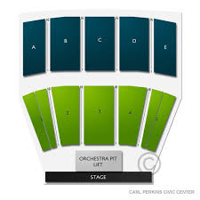 Carl Perkins Civic Center 2019 Seating Chart