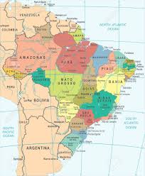 Karten und maps of brazil a link atlas. Brasilien Karte Ausfuhrliche Vektorabbildung Lizenzfrei Nutzbare Vektorgrafiken Clip Arts Illustrationen Image 88834265