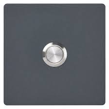 edelstahl klingelplatte basic 421 9090 pulverbeschichtet quadratisch stahl edelstahl klingel