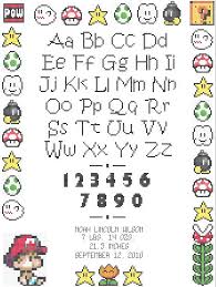 Browse by theme and level to find the design of your dreams! Mario Baby Birth Record Cross Stitch Pattern Pdf Etsy Birth Record Cross Stitch Cross Stitch Cross Stitch Fonts