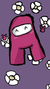 A Pink In Its Natural Habitat Amongus