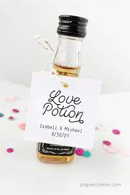 Love Potion Mini Bottle Tags Wedding Favors Wedding Bottles Wedding Favours Bottles Mini Liquor Bottles