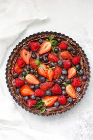 Use the following recipes to enjoy the dark stuff. No Bake Chocolate Berry Tart Gluten Free Vegan One Lovely Life