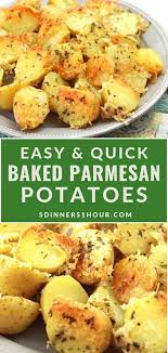 Easy Quick Baked Parmesan Potatoes Recipe Easy Healthy Recipes Meals For Families T Easy Potato Recipes Healthy Potato Recipes Easy Healthy Side Dishes
