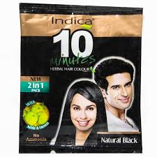 For most, the best way to get that deep beautiful purple hair color would be through manic panic's however, you can get a subtle color by just applying these colors on your natural hair color. Buy Indica 10 Minutes Hair Colour Powder With Multi Herbs Natural Black 5 G Online Sastasundar Com