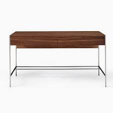 Zane Large Desk Cool Walnut West Elm In 2020 Large Desk Walnut Writing Desk Furniture Decor