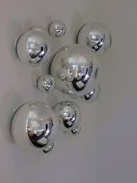 Wall Spheres Silver Set Of 11 Wall Spheres Silver Wall Decor Silver Walls