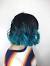 Brown Blue Tipped Hair