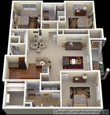 My puzzle house has been designed with inclusion in mind and our equipment and play spaces encourage engagement of all abilities. Denah Rumah Minimalis Sempit 3d 1 Lantai 3 Kamar Tidur Bedroom House Plans Bedroom Floor Plans Three Bedroom House