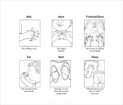 Find dictionaries and classes as well as the different forms of signing. Free 6 Sample Baby Sign Language Chart Templates In Pdf