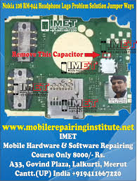 Un case con carica completa fornisce 2 cariche extra per gli auricolari fuori casa. Nokia 108 Rm 944 Headphone Logo Problem Solution Jumper Ways Imet Mobile Repairing Institute Imet Mobile Repairing Course