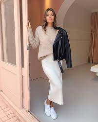 Coco Lola On Instagram Obsessing Over This Look Kristina Wears New Season Ena Pelly Mohair Blend Knit In Oatmeal Styled Here With Their Classic Biker I