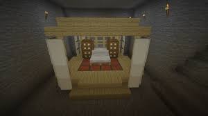 More images for how to build a canopy bed in minecraft » Canopy Style Bed Left View Album On Imgur
