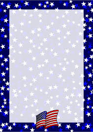 White Black And Blue American Flag Meaning Patriotic Stars And Flag Border Freeartco Com Black And White Stars Borders For Paper Free Printable Stationery