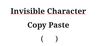 Text symbol writing methods and their descriptions listed. Invisible Character Copy Paste Psfont Tk