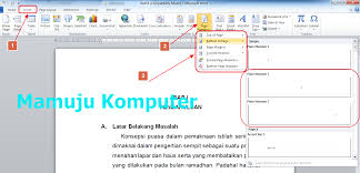 Cara Membuat Nomor Halaman Page Number Pada Microsoft Word Tutorial Ankha