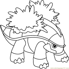 Top 24 categories of printable coloring pages. Grotle Pokemon Coloring Page For Kids Free Pokemon Printable Coloring Pages Online For Kids Coloringpages101 Com Coloring Pages For Kids