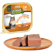 Jungle Ezme Pate Konserve Kisirlastirilmis Kedi Mamasi Tavuklu 100 Gr